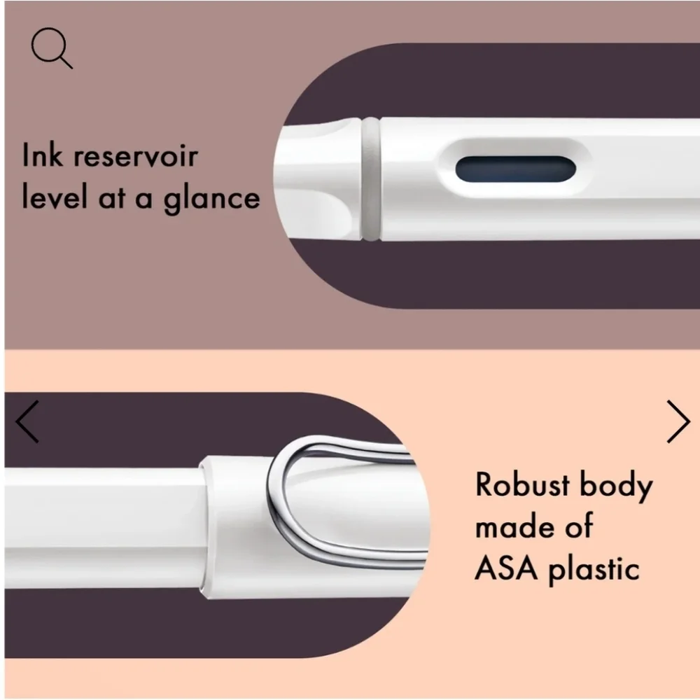 ❤️BUY 10 GET 5 FREE LAMY Safari Fountain Pen, Color White, Retail $37.00 USD